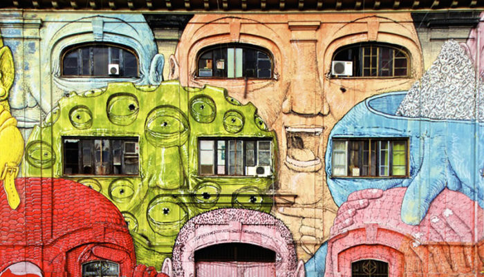Dichiarazione di Barcellona: facciata dipinta
